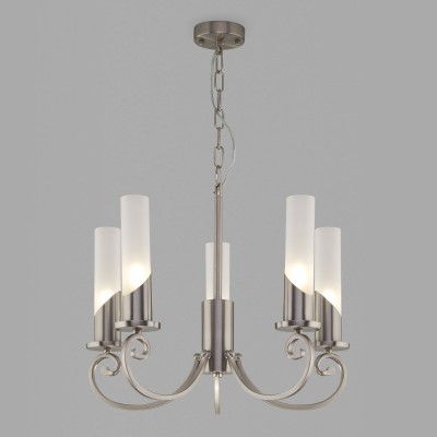 Подвесная люстра Eurosvet 60117/5 никель