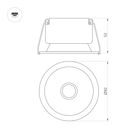 Светильник Downlight Arlight 048276