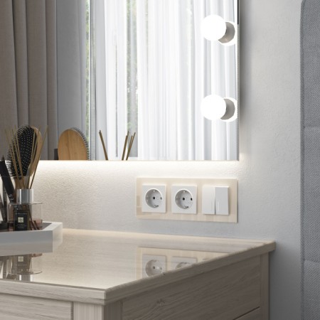 Выключатель Встраиваемые механизмы белые матовые W1120161