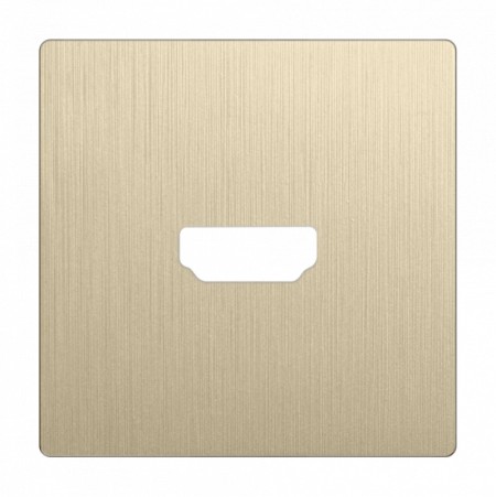 Клавиша/Накладка Werkel WL10-HDMI-CP шампань рифленый