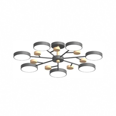 Люстра на штанге LED4U L3205-800 GR