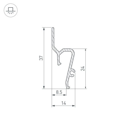 Профиль Arlight 041160