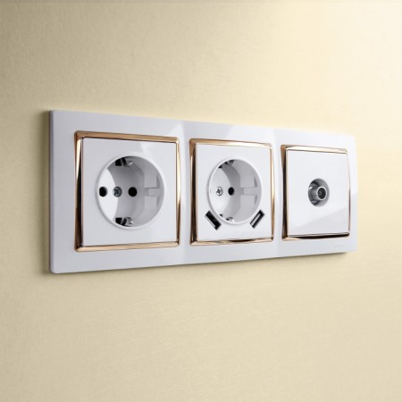 Розетка Встраиваемые механизмы белые W1184001