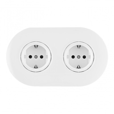 Розетка Arte Milano SET08-2-40-1x2 white