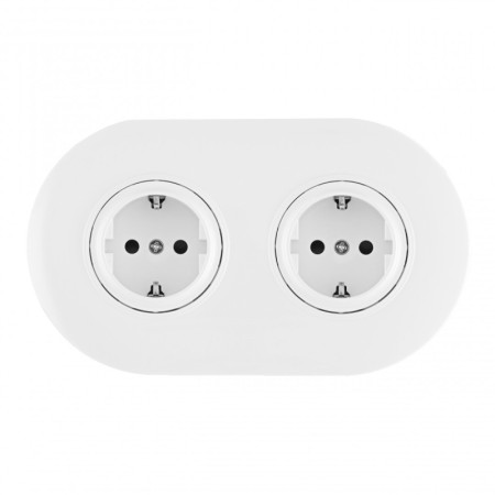 Розетка Arte Milano SET08-2-40-1x2 white
