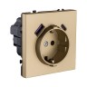 Розетка штепсельная SCHUKO 16A/250 В с USB A+C 20W, золотой Kollinger Eclipse EC-016GD