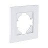 Рамка 1-постовая, белый Kollinger Eleganz Plex EP1WH