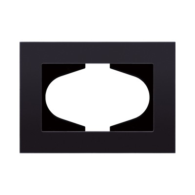 Рамка для двойной розетки, стекло черный Kollinger Reflex MG RM120BK