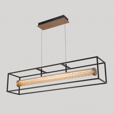 Подвесная люстра iLedex 4737-90 MBK+SGD