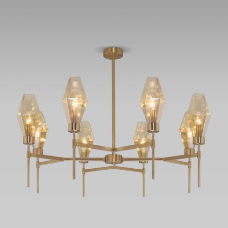 Люстра на штанге Eurosvet 60143/8 латунь