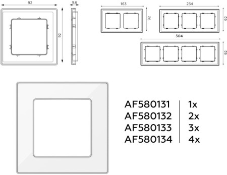 Рамка ALFA AF580133
