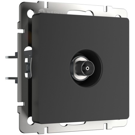 Розетка Встраиваемые механизмы черные матовый W1184008