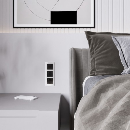 Выключатель Встраиваемые механизмы черные акриловые W1112048