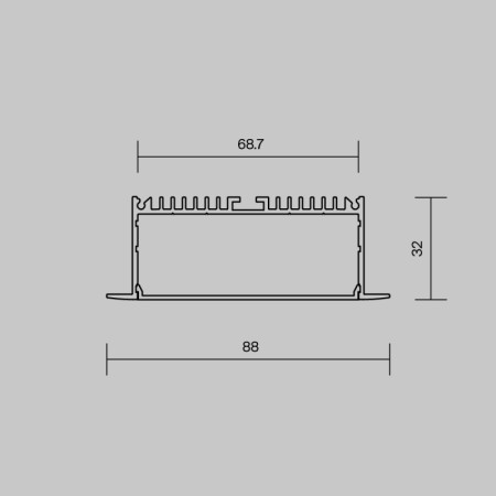 Профиль Maytoni Technical 632007
