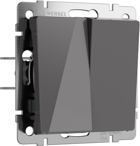 Выключатель Встраиваемые механизмы графит акриловые W1123044