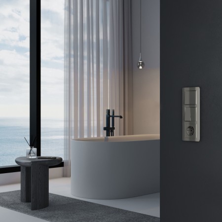 Выключатель Встраиваемые механизмы графит акриловые W1123044