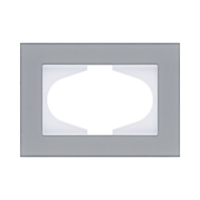 Рамка для двойной розетки, стекло серый Kollinger Reflex MG RM120GY