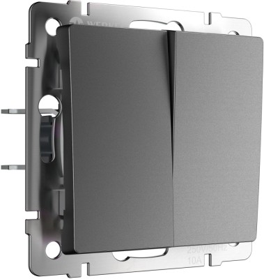 Выключатель Встраиваемые механизмы графит матовый W1123064