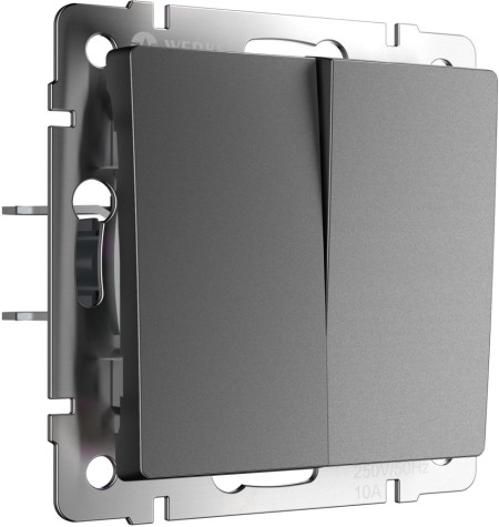 Выключатель Встраиваемые механизмы графит матовый W1123064