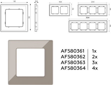 Рамка ALFA AF580361