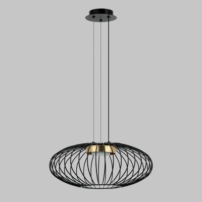 Люстра подвесная, 1*GX53, черный+бронза MD.23103-1-P-BK+BR