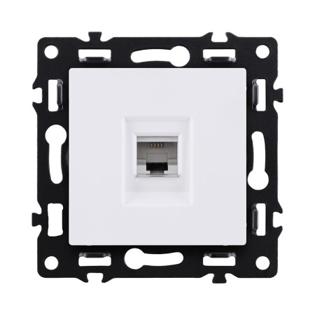 Розетка телефонная RJ11, белый Kollinger Asthetik AS-019WH