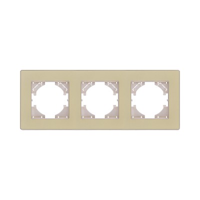 Рамка 3-постовая, золотой Kollinger Eleganz Acryl EA3GD