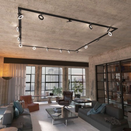 Светильник на шине Elektrostandard Spila черный 12W 4200K (85079/01) однофазный