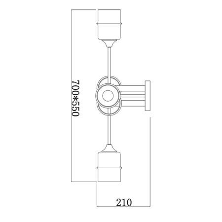 Накладная люстра Escada 699/6P