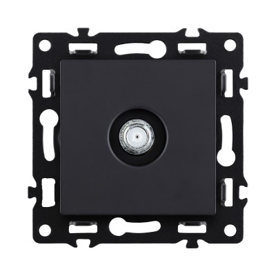 Розетка TV, черный Kollinger Asthetik AS-020BK