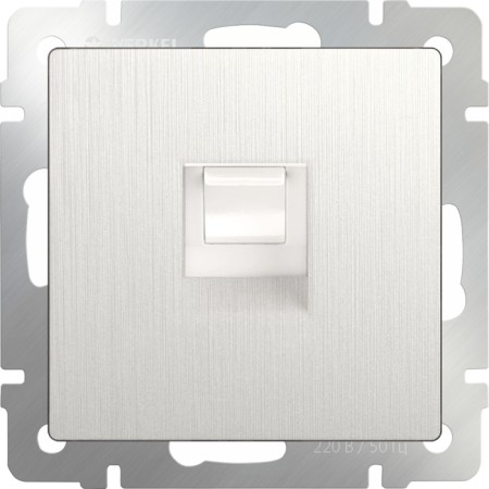 Розетка Встраиваемые механизмы перламутровый рифленый W1182013