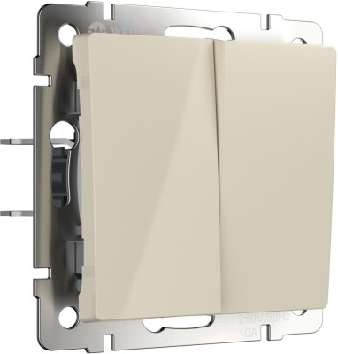 Переключатель Встраиваемые механизмы слоновая кость W1123003