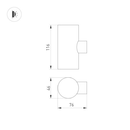 Светильник настенный Arlight 033306(1)