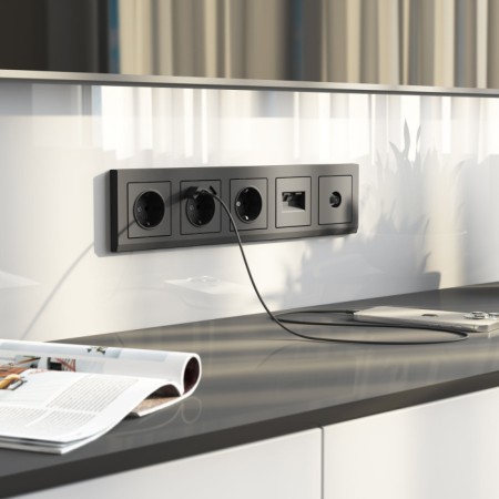 Рамка Stark графит матовый W0051864