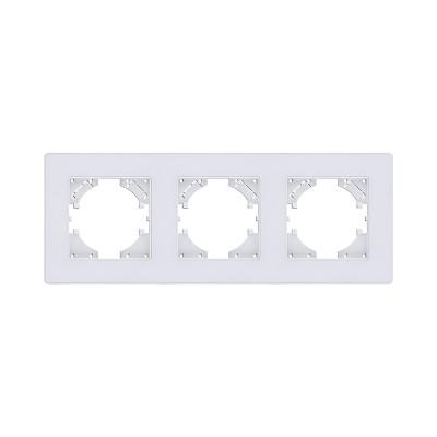 Рамка 3-постовая, белый Kollinger Eleganz Acryl EA3WH
