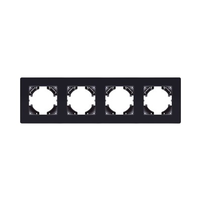 Рамка 4-постовая, черный Kollinger Eleganz Acryl EA4BK