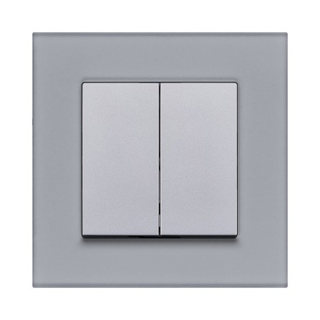 Рамка 1-постовая, стекло серый Kollinger Reflex MG RM1GY