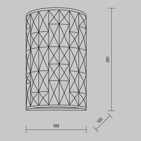 Настенный светильник Gelid MOD184-WL-02-CH