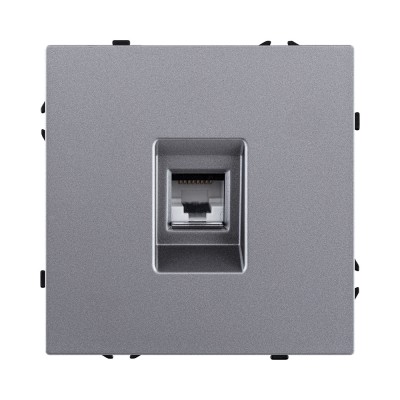 Розетка Ethernet RJ45 Cat.6, серый Kollinger Eclipse EC-017GY