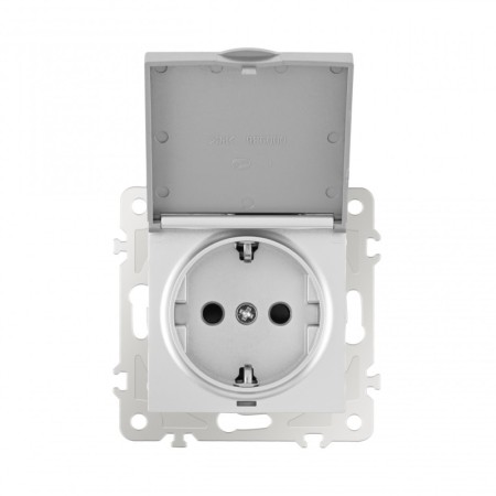 Розетка Arte Milano 206.41-1.silver