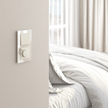 Переключатель Встраиваемые механизмы айвори матовые W1113062