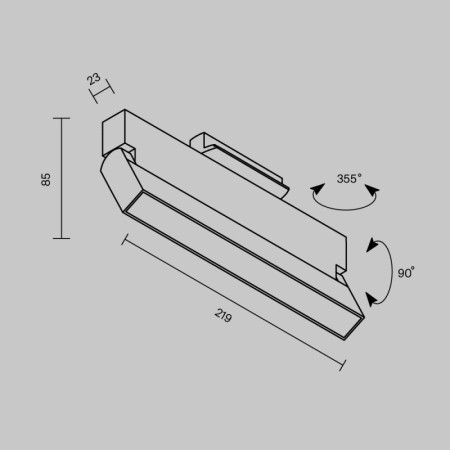 Светильник на шине Maytoni Technical TR223-1-12WCCT-W-B