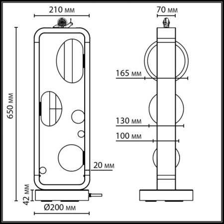 Наземный светильник Luma 5434/3FB