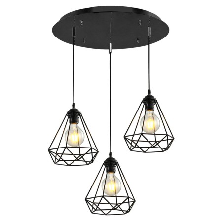Люстра подвесная 3*60Вт E27 MD.1706-3-P BK