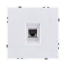 Розетка Ethernet RJ45 Cat.6, белый глянцевый Kollinger Eclipse EC-017WG