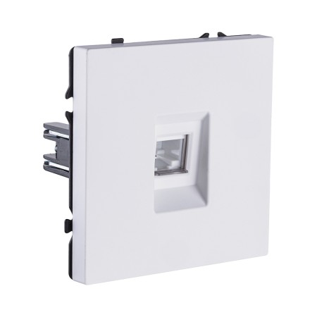 Розетка Ethernet RJ45 Cat.6, белый глянцевый Kollinger Eclipse EC-017WG