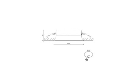 Встраиваемый светильник DesignLed BQ009115-WH-NW