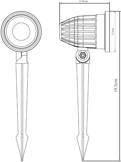 Грунтовый светильник Elsie A1127IN-1BK