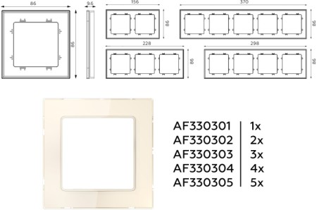 Рамка ALFA AF330301