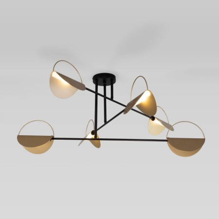 Накладная люстра Eurosvet 70148/6 черный/золото